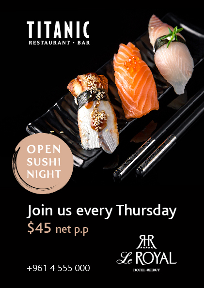 Open Sushi Night at Titanic Restaurant Bar